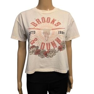 Brooks & Dunn Cropped T-Shirt Size Boxy  Oversized  S